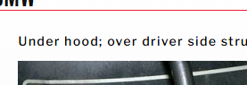 BMW paint code label example