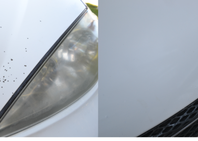2017 Toyota Camry White 040 paint chip repair